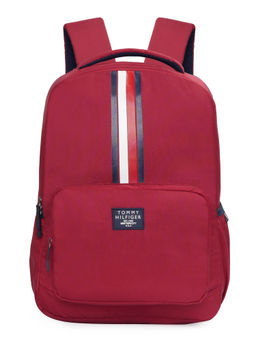 Tommy Hilfiger - Unisex Maroon Monroe Laptop Backpack