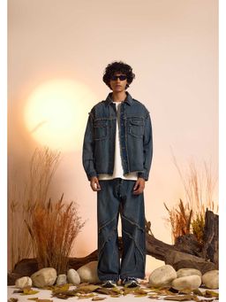 The Clothing Factory - Men's Vintage Wash Distressed Jacket and Jeans