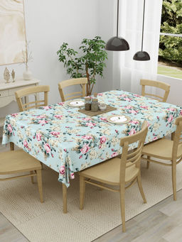 The Home Story - 6 Seater 100% Cotton Table Cloth Floral Embrace