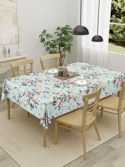 The Home Story - 100% Cotton 4 Seater Table Cover Floral Embrace