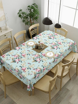The Home Story - 100% Cotton 8 Seater Table Cover Floral Embrace