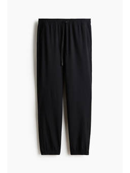 H&M - Men Black Regular Fit Tapered Sports Joggers With Drymove