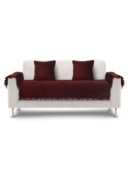 Saral Home - Axis Sofa Cover Set Maroon