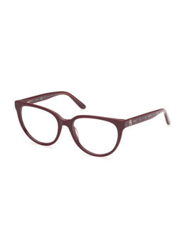 Guess - Shiny Burgundy Lens Cat Eye Sunglass Full Rim Shiny Burgundy Frame (54)