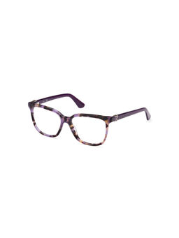 Guess - Shiny Violet Demi Lens Square Sunglass Full Rim Shiny Violet Demi Frame (52)