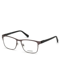 Guess - Matt Dark Gun Lens Square Sunglass Full Rim Matt Dark Gun Frame (55)