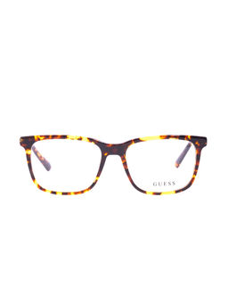 Guess - Shiny Brown Demi Lens Square Sunglass Full Rim Shiny Brown Demi Frame (52)