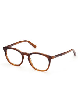 Guess - Shiny Light Brown Demi Lens Round Sunglass Shiny Light Brown Demi Frame (51)