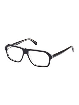 Guess - Shiny Black Lens Square Sunglass Full Rim Shiny Black Frame (55)