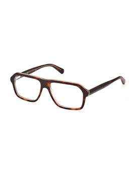 Guess - Shiny Brown Demi Lens Square Sunglass Full Rim Shiny Brown Demi Frame (54)