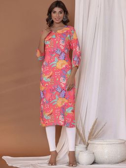 Readiprint - Womens Printed Kurta Pink