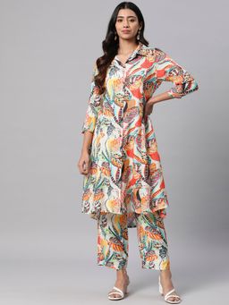 Readiprint - Womens Printed Kurta with Palazzo Multi (Set of 2)