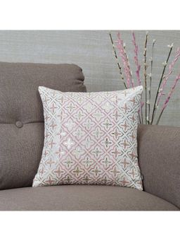HomeTown - Silk Route Cushion Cover 40 x 40 Cm in Blush Colour