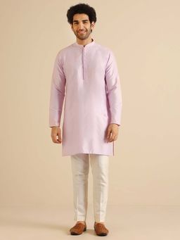 KISAH - Pink Solid Regular Kurta and Pant