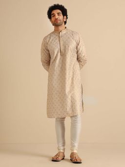 KISAH - Beige Woven Regular Kurta and Pant