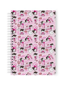 Alicia Souza - Yoga Notebook - White Spiral
