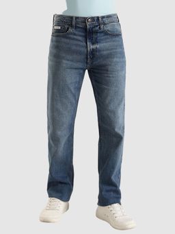 Calvin Klein - Mid-Wash Straight Fit Mid Rise Jeans