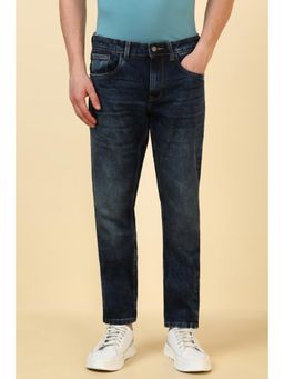 Allen Solly - Men Navy Mid Wash Jeans