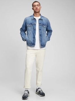 GAP - Men Blue Solid Jacket