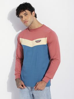 DILLINGER - Men Multi-Color Regular Fit Long Sleeve Embroidery T-Shirt