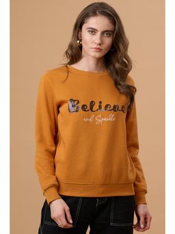 Gipsy - Mustard Cotton-Poly Sweatshirt