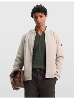 Arrow Sports - Men's Zipper Base Ball Beige Jacket