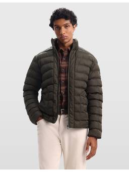 Arrow Sports - Men's Heavy High Neck Puffer Green Jacket