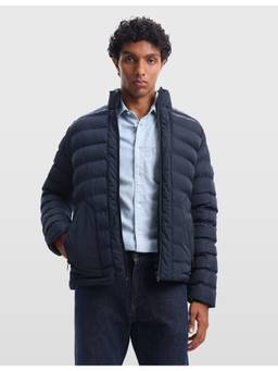 Arrow Sports - Men's Heavy High Neck Puffer Blue Jacket