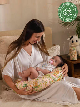 THE BABY TRUNK - 100% Egyptian Cotton Blush Bunny Feeding Pillow (0-24 Months)