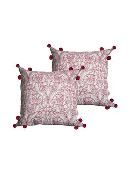 SHADES OF LIFE - Cotton Decorative Maroon Cushion Covers