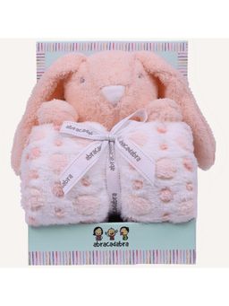 Abracadabra - Pink Textured Blanket and Soft Toy