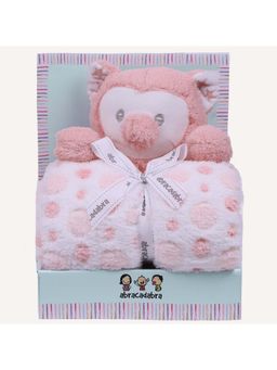 Abracadabra - Pink Textured Blanket and Soft Toy