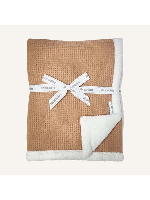 Abracadabra Rust Textured Blanket