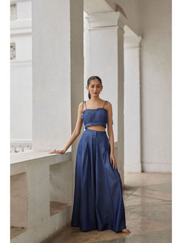 BETRUE - Denim Pleated Bustier