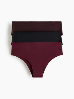 H&M - Women Multi-Color 3-Pack Sports Hipster Briefs with Drymove