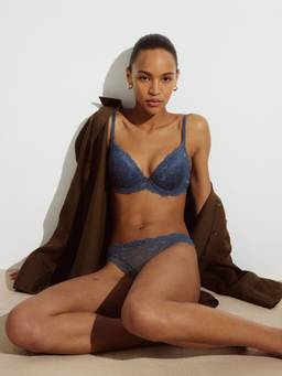 H&M - Women Blue 2-Pack Lace Brazilian Briefs