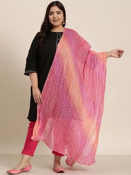 Varanga - Women Pink Chiffon Dupatta