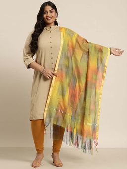 Varanga - Women Yellow Silk Dupatta