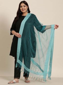 Varanga - Women Blue Silk Blend Dupatta