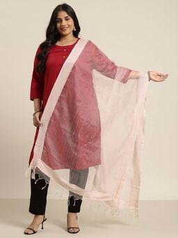 Varanga - Women Pink Chiffon Dupatta