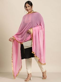 Varanga - Women Magenta Chiffon Dupatta