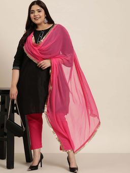 Varanga - Women Pink Chiffon Dupatta