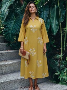 Autumnlane - Ivanka Glow Embroidery Cotton Dress