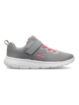 SKECHERS - Girls GO RUN 400 Silver Grey Running Shoes