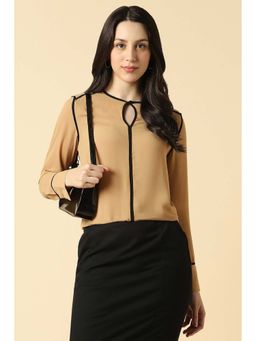 Allen Solly - Women Beige Solid Top