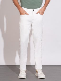 Being Human - White Slim Fit Denims for Men