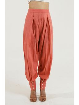 Cyan - Pink Cotton Salwar