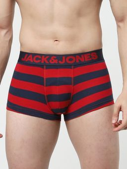 Jack & Jones - Men Stripes Red Trunk