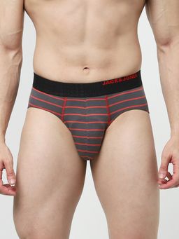 Jack & Jones - Men Stripes Grey Brief
