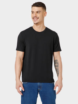 Bummer - Men Black Soft Micro Modal Slim Fit T-Shirt